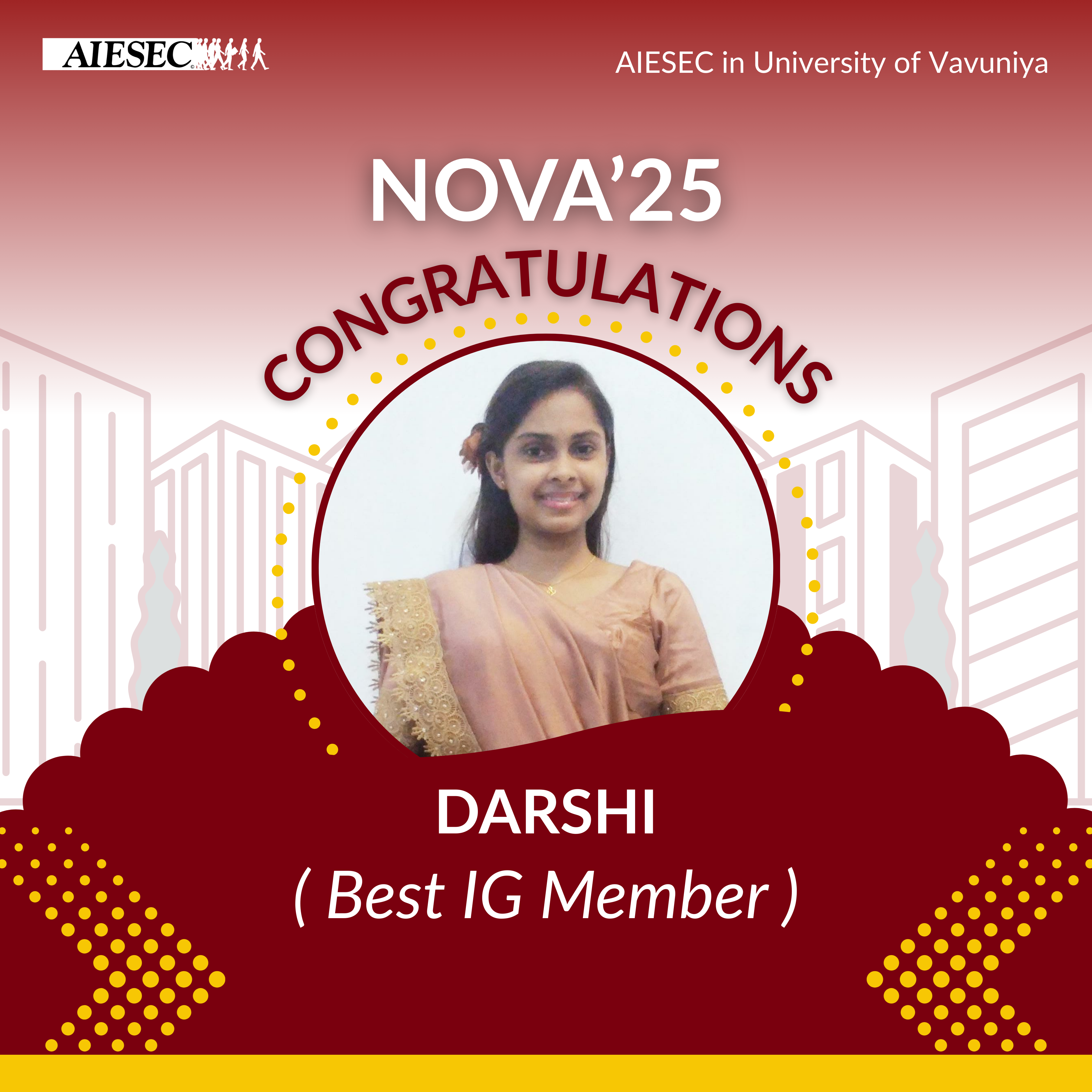 AIESEC poster: AIESEC NOVA CONGRATULATIONS (2)